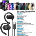 thumbnail image 2 of Auriculares supraaurales USB C Jelanry con micrófono para deportes, 2 of 7
