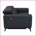 thumbnail image 7 of Recliners with Power Recliner, Top Grain Italian Leather, Kiln-Dried Hardwood Frame, USB Charger | Dark Grey | Leather, 7 of 7