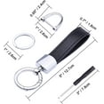thumbnail image 6 of Genuine Leather Car Keychain with Key Rings - Premium Key Fob Organizer for Men & Women, 6 of 13
