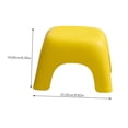 thumbnail image 3 of FUTUREORYY Stool Kids Room Yellow Plastic Load-bearing Square Step Stool 1Pcs, 3 of 8