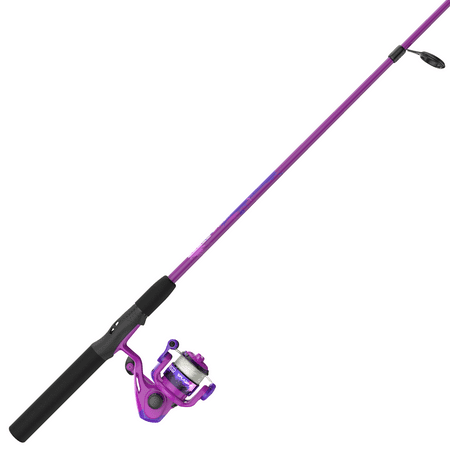 Zebco Splash Jr. Spinning Reel and Fishing Rod Combo 4-Foot Fishing Pole Pink