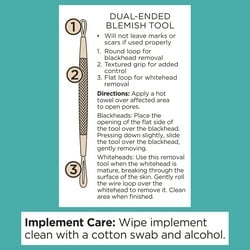 Equate Stainless Steel Dual-Ended Blemish and Pimple Extractor Tool, 1 Count