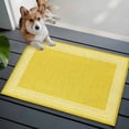 thumbnail image 4 of Yellow Retro Greek Key Large Area Rugs for Bedroom Living Room, Soft Non Slip Carpet Bedside Rug, Geometric Greece Ancient Rustic Rectangular Floor Cover Kitchen Accent Rug 2'x3' for Office, 4 of 9