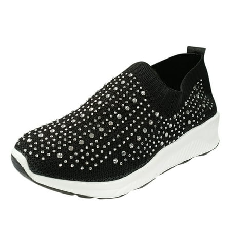 

zuwimk Women S Fashion Sneakers Sport Women s Loving Life Memory Foam Fashion Sneaker Black