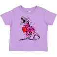 thumbnail image 3 of Inktastic Valentine's Day Graffiti T-rex with Heart Shaped Candy Box Boys or Girls Toddler T-Shirt, 3 of 5