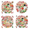 thumbnail image 2 of JINGT 100Pcs Christmas Sticker Shiny Style Waterproof Holiday Party Present Decoration 100PCS shiny style A, 2 of 7