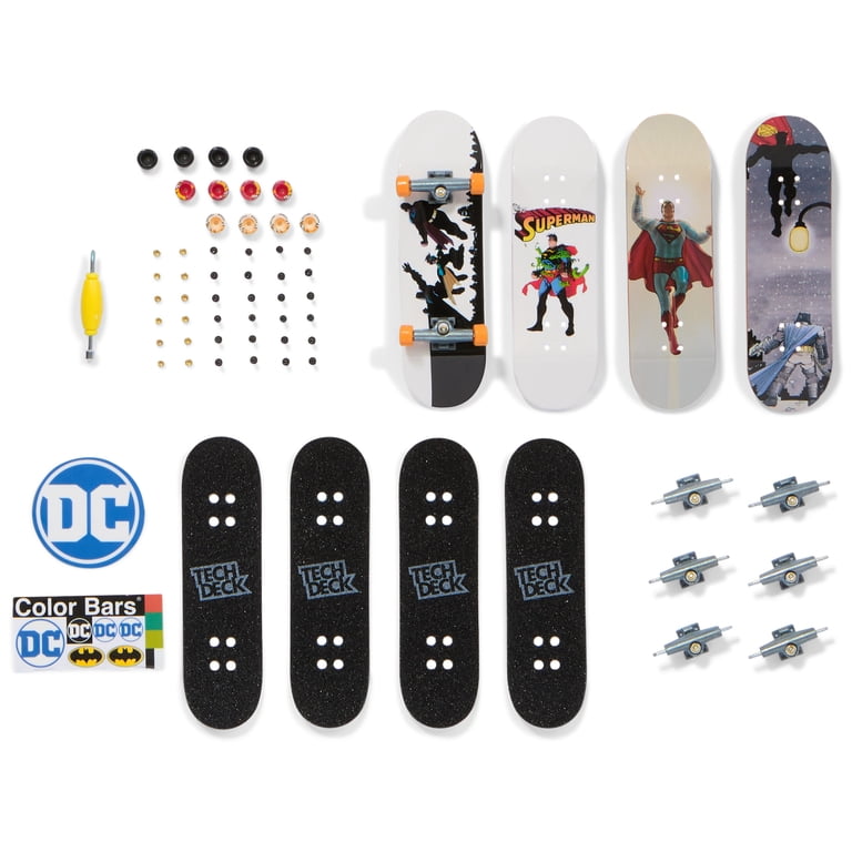 Tech Deck, Ultra DLX Fingerboard 4-Pack, DC Superman - Walmart.com