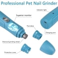 thumbnail image 5 of IDOLCO Electric Pets Nail Grinder Rounder Set, Rechargeable Nail Trimmer and Clipper for Cats, Dogs, 5 of 7