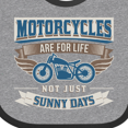 thumbnail image 4 of Inktastic Motorcycles Are for Life Biker Boys or Girls Baby Bib, 4 of 4