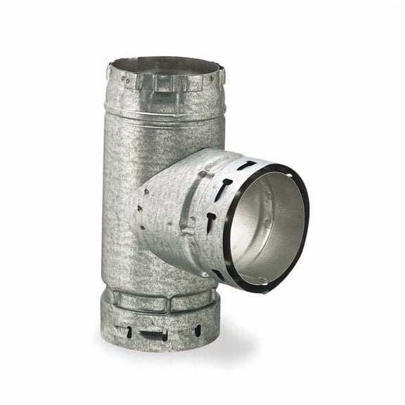 Ameri-Vent Standard Tee,5" Dia.,10" L 5ET