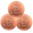 thumbnail image 1 of 3pcs Bird Bath Copper Disk 99.99% Pure Copper Water Cleaner 1 mm Thick with Stable Triple-Point Support Safe Natural Solution for Outdoor Birdbaths Bowls All-Season Use,Bird,Brown, 1 of 7