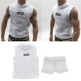 thumbnail image 1 of Calzoncillo informal 1/6 y camiseta sin mangas apta pulgadas para juguetes calientes figuras de juguetes MC Baoblaze Ropa de figura de acción de 12 pulgadas, 1 of 8