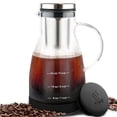 thumbnail image 1 of Bean Envy Cold Brew Coffee Maker - 32 oz Glass Iced Tea & Coffee Cold Brew Maker and Pitcher w/Silicone Cap & Base, 1 of 5