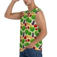thumbnail image 3 of Fotbe Vegetable Men's Camiseta sin Mangas Estampada para Hombres, Playera Casual para Gimnasio, Entrenamiento, Playa-X-Large, 3 of 7