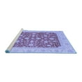 thumbnail image 2 of Ahgly Company Machine Washable Indoor Square Abstract Blue Modern Area Rugs, 8' Square, 2 of 4