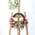 thumbnail image 3 of FNNMNNR Simulation Flowers Garland Lei Tulip Wreath Plastic Party Weddings Supplies Assorted Pink White Fake Vine Rattan Rings, 3 of 11
