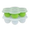 Acorn Baby Food Container with Thick Lid 2PK Green and Clear Meal Prep Container