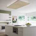 thumbnail image 3 of Brown Farmhouse Magnetic Fluorescent Light Covers for Ceiling Lights 2x4Ft, Vintage Country Monochrome Textured Office Classroom Kitchen Drop Ceiling Light Covers Lighting Filters Shade Panel 1 Pack, 3 of 9