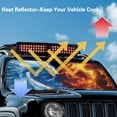thumbnail image 5 of Binienty Ice and Flame Dragon Car Windshield Sun Shade for Jeep Wrangler TJ JK JKU Sport Foldable Automotive Front Windshield Sun Visor UV Rays Protector Auto Accessories, 5 of 7