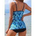 thumbnail image 5 of Sociala Tankini Tops for Womens Ruffled Flounce Swimsuit Tops with padded Bathing Suits Tops Only, 5 of 6