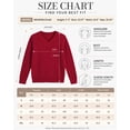 thumbnail image 7 of QUALFORT Women’s V-Neck Cable Knit Sweater, Lightweight Long Sleeve Pullover, Red, Size M, 7 of 7