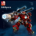 thumbnail image 1 of 588 Pcs Jouets de Blocs de Construction Modèle Armure, Robot Mecha Assemblage, 1 of 4
