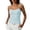 L07-Light Blue, variant on Tank Tops for Women Spaghetti Strap Crop Cami Top Seamless Tank Tops with Built In Bras Support Slim Fit Lightweight Inner Tanks