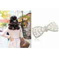 thumbnail image 3 of KATGI Fashion 18K White Gold Plated Butterfly Knot Austrian White Crystal Hairpin, 3 of 3