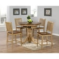 thumbnail image 2 of Sunset Trading Brook 24" Wood Slat Back Barstools in Cream (Set of 2), 2 of 2