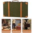 thumbnail image 2 of Osdhezcn Vintage Leather Jewelry Storage Box Antique Styles Handheld Trunk Organizers, 2 of 13