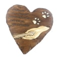 thumbnail image 3 of Piedra conmemorativa en forma de corazón, piedras de jardín, huella de pata, regalo para pérdida de perro, tumba para mascotas, lápida sepulcral para marrón, 3 of 8