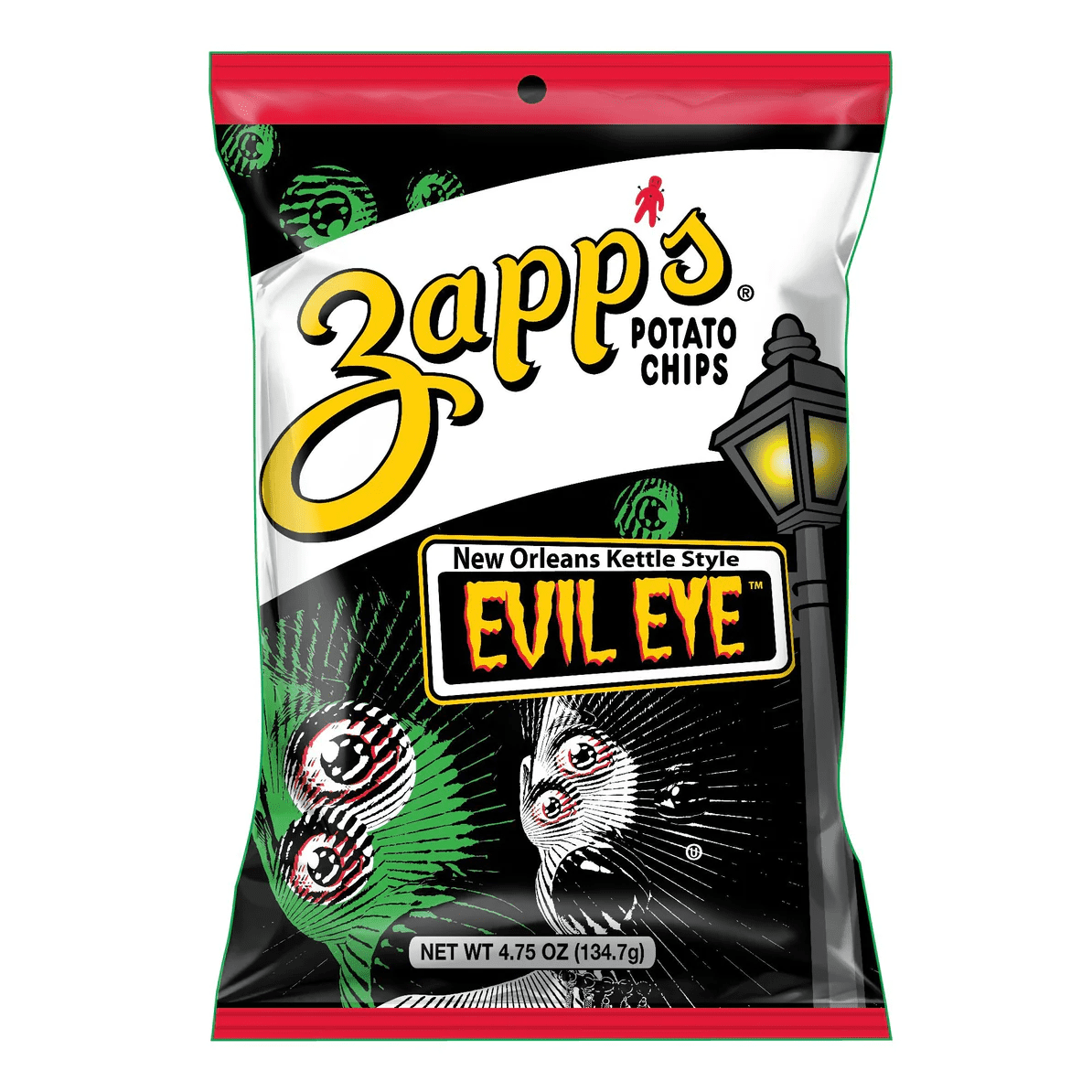 Zapp's Kettle Style Evil Eye Potato Chips 6Pack 4.75 oz. Bags