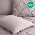 thumbnail image 3 of Bourina 3-Piece Full Size Comforter Set, Pleated Wrinkle-Resistant Microfiber Bedding, Pink,All-Season, 3 of 7