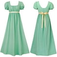 thumbnail image 1 of Vestido vintage Regent de Bridgetton, vestido de baile de cintura alta, vestido de té victoriano, 1 of 1