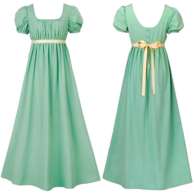 Vestido vintage Regent de Bridgetton, vestido de baile de cintura alta, vestido de té victoriano