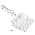 thumbnail image 2 of Methold Pala para basura, tamiz, Metal Jumbo, suministro duradero, suministros para mascotas, accesorio para pala de con soporte, palas, Aseo de mascotas Tipo B 17 Líneas, 2 of 6