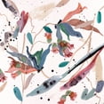 thumbnail image 2 of Wang, Melissa 20x20 White Modern Wood Framed Museum Art Print Titled - Contemporary Floral Composition III, 2 of 4