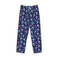 thumbnail image 6 of Goofa Skull daisy Gradient Pattern Printed Soft Pajama Pants for Men, Wide Leg Comfy Casual Lounge Yoga Pants-XX-Large, 6 of 9