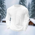 thumbnail image 5 of Fancifize Mens Crew Neck Waffle Knit Shirt Long Sleeve Slim Fit Stretchy T Shirts Lightweight Outdoor Athletic Running Tops Fall Clothes, 5 of 5