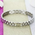 thumbnail image 5 of EOEMY 10mm 8" Women Men Stainless Steel Bracelet Bangle Wristband Cuff Chain Jewelry-Silver, 5 of 5