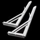 thumbnail image 5 of Soportes de Estante Industriales Baoblaze Soportes de Estante de Acero Blanco 10 Pulgadas, 5 of 8