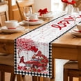 thumbnail image 5 of Red Valentine's Day Table Runner 70 Inches Long Farmhouse Dress Scarves, Roses Love Heart Romantic Gnomes Wooden Dining Tablerunner for Coffee Table/Kitchen Island/Party Décor, 13" x 70", 5 of 8