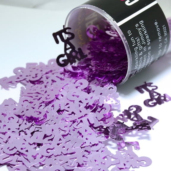 Confetti Word ITS A GIRL Pink - Pouch (1/2 oz) - CCP7873