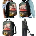 thumbnail image 2 of Yuyamidu Axolotl Backpack with Lunchbox Set for Girls 4 Piece Mushroom School Bags and Lunch Bag Middle School Book Bags 6th Grade Girls Bookbag with Lunch Box Pencil Box Water Bottle Pouch, 2 of 7