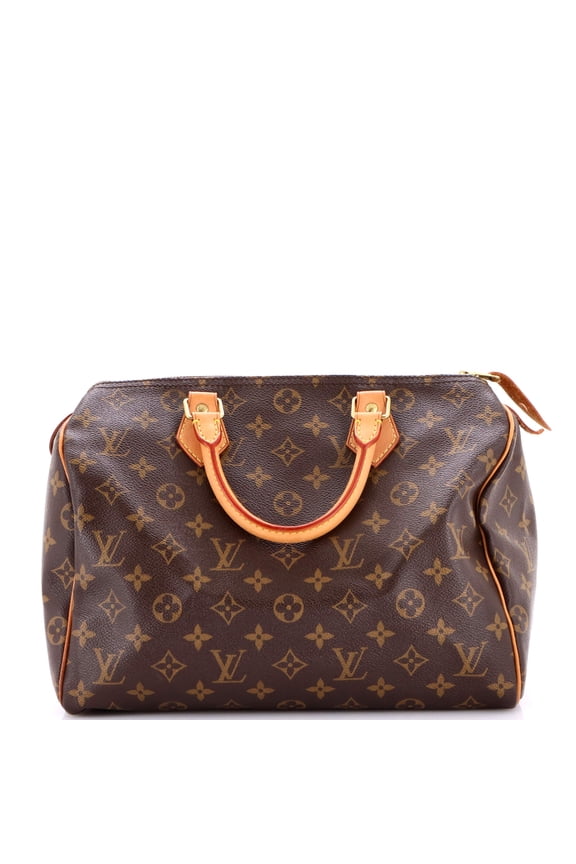 Pre-Owned Speedy Handbag Monogram Canvas 30 By Rebag