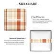 thumbnail image 5 of Sikiie Minimalist plaid Leather Tissue Box Cover Square, tissue box holder - 5.2”x5.2”x5.2”, 5 of 7