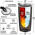 thumbnail image 2 of Thank You for Being Awesome Tumbler Gift Set - Birthday, Christmas, Appreciation Inspirational Gifts for Women, Men, Coworkers - 20oz Stainless Steel Insulated Coffee Travel Mug, 2 of 4