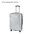 thumbnail image 3 of Uxcell 26 Inch Universal Luggage Protector, Portable Clear Dust Cover, Grey, 3 of 6