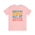 thumbnail image 2 of Funny T-Shirt, Surviving Purely Out Of Spite Top, Vistage Tee Shirt Cancer, 2 of 12