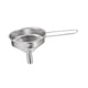 thumbnail image 2 of Embudo de cocina de acero inoxidable Embudo con mango Embudo de cocina pequeño para llenar botellas Herramienta dispensadora de aceite en polvo, 2 of 9